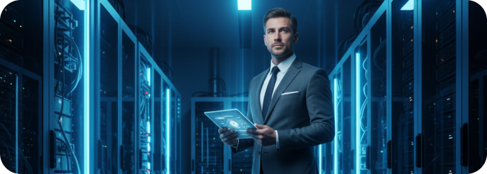 Professional monitoring dedicated servers in a partner data center