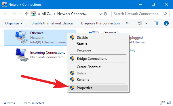 Check the Network Connection